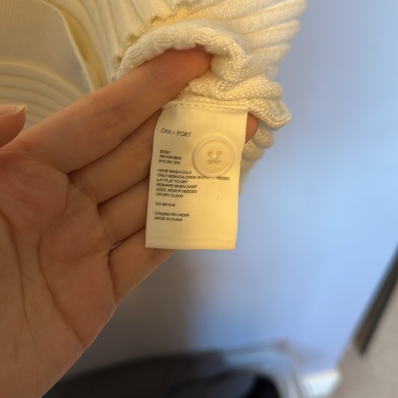 Oak + Fort Women Short Sleeve Sweater Shirt - Picture 6 of 7